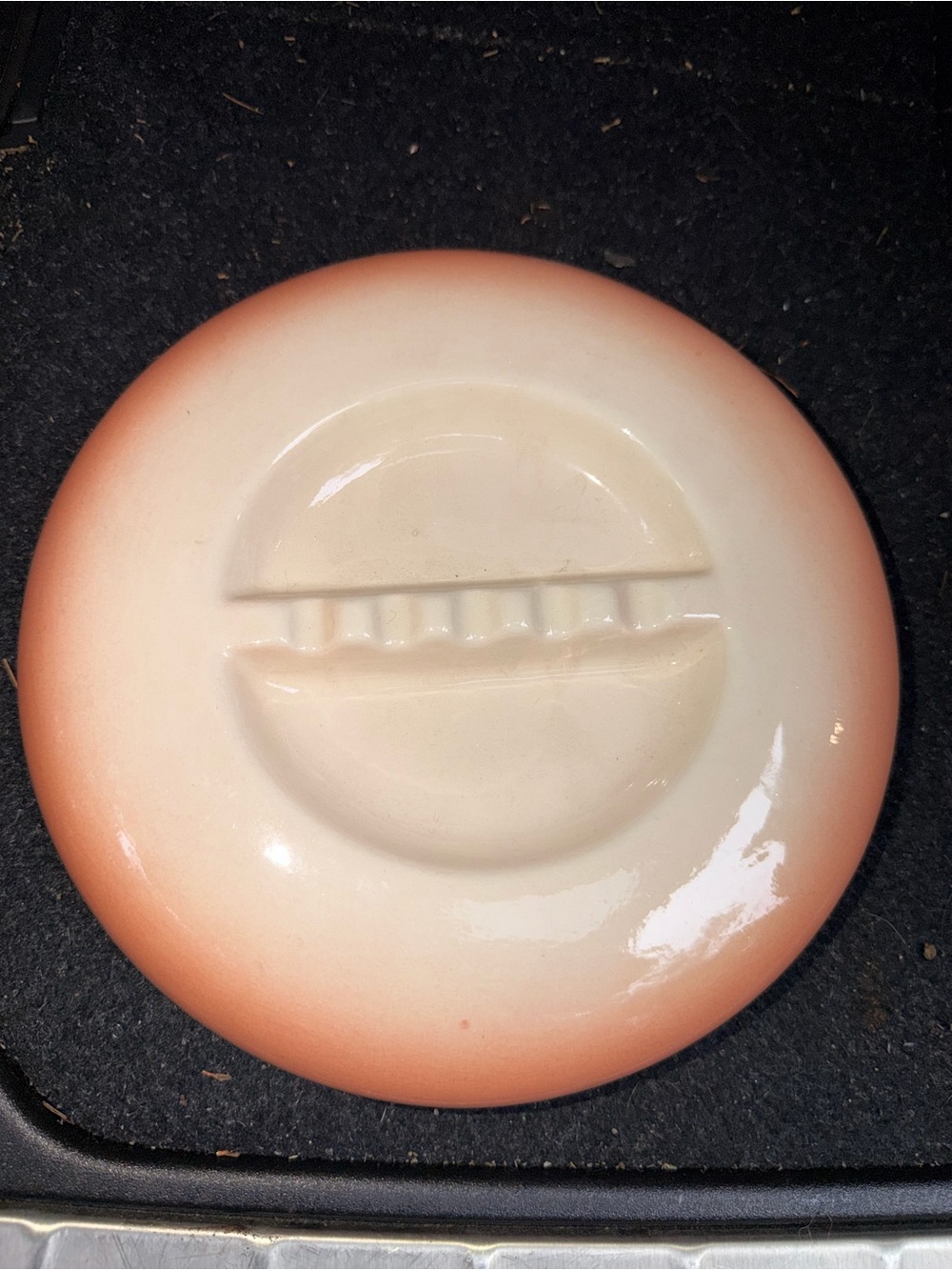 Peach Ombre Ceramic Decorative Dish - Home Accents